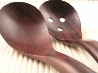 シタン材廃盤セール - 木のスプーン・木製食器 (有)籐芸